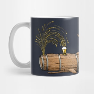 Cheers! Beer Barrel Whale Mug